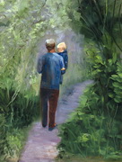 Eric and Lincoln on the Path
